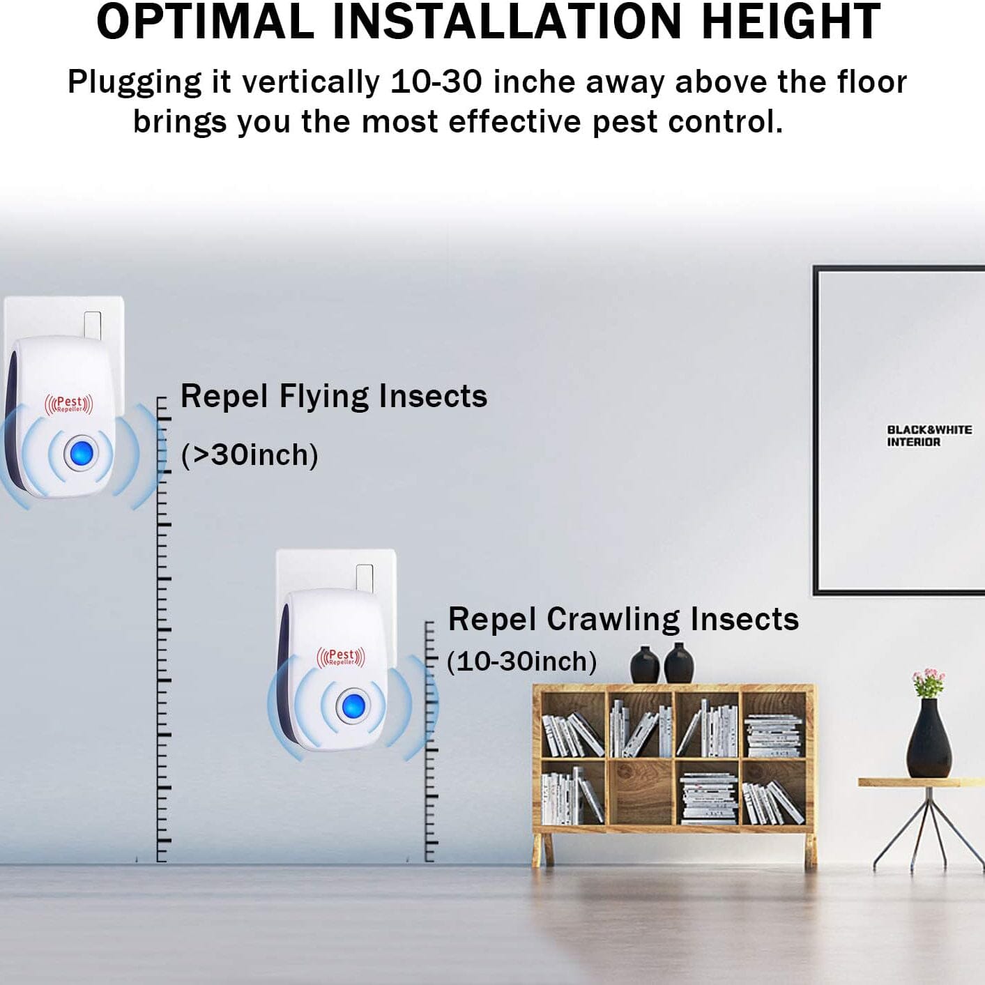 Ultrasonic Pest Repeller Electronic Plug in Pest Control