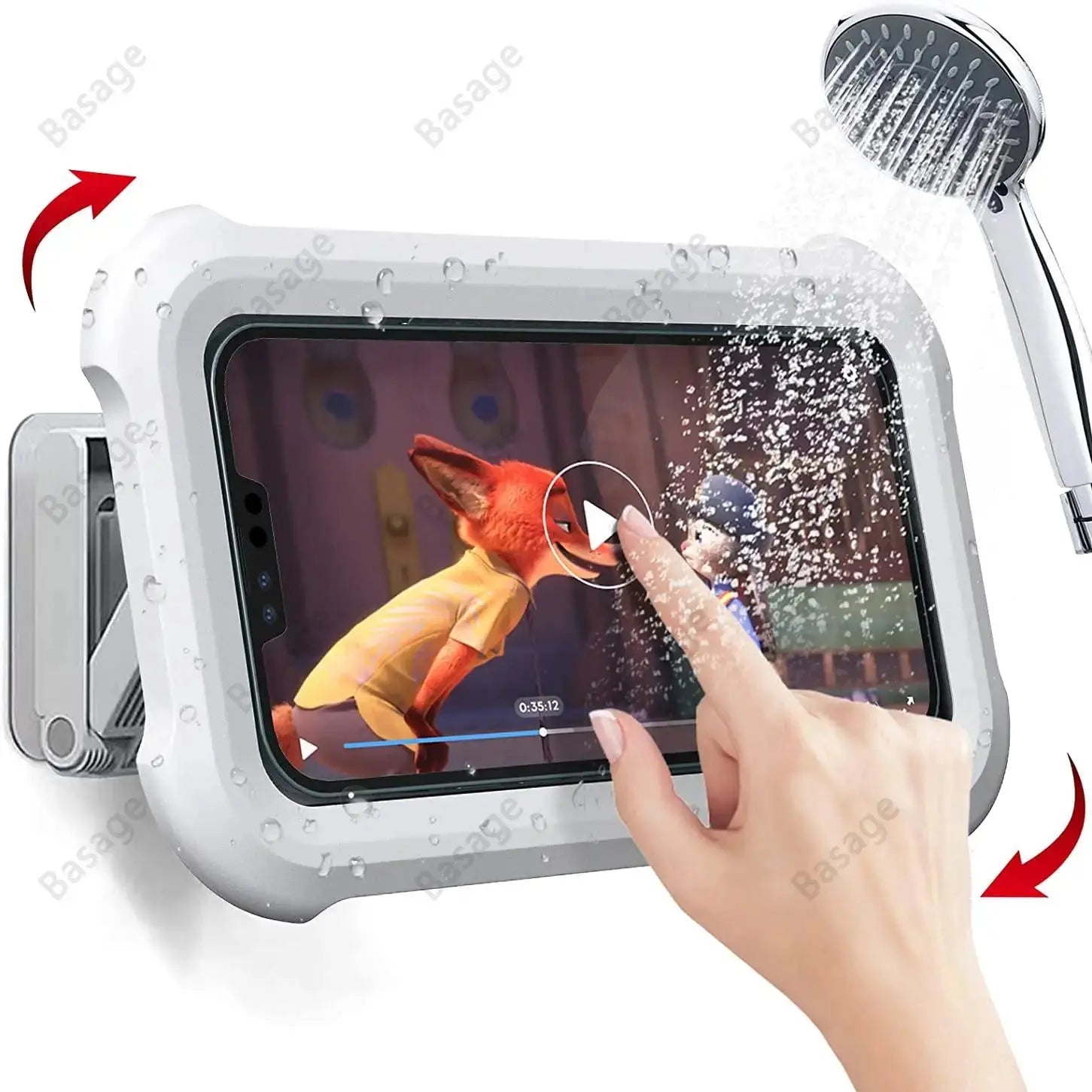 Waterproof Shower Phone Holder 480° Rotation