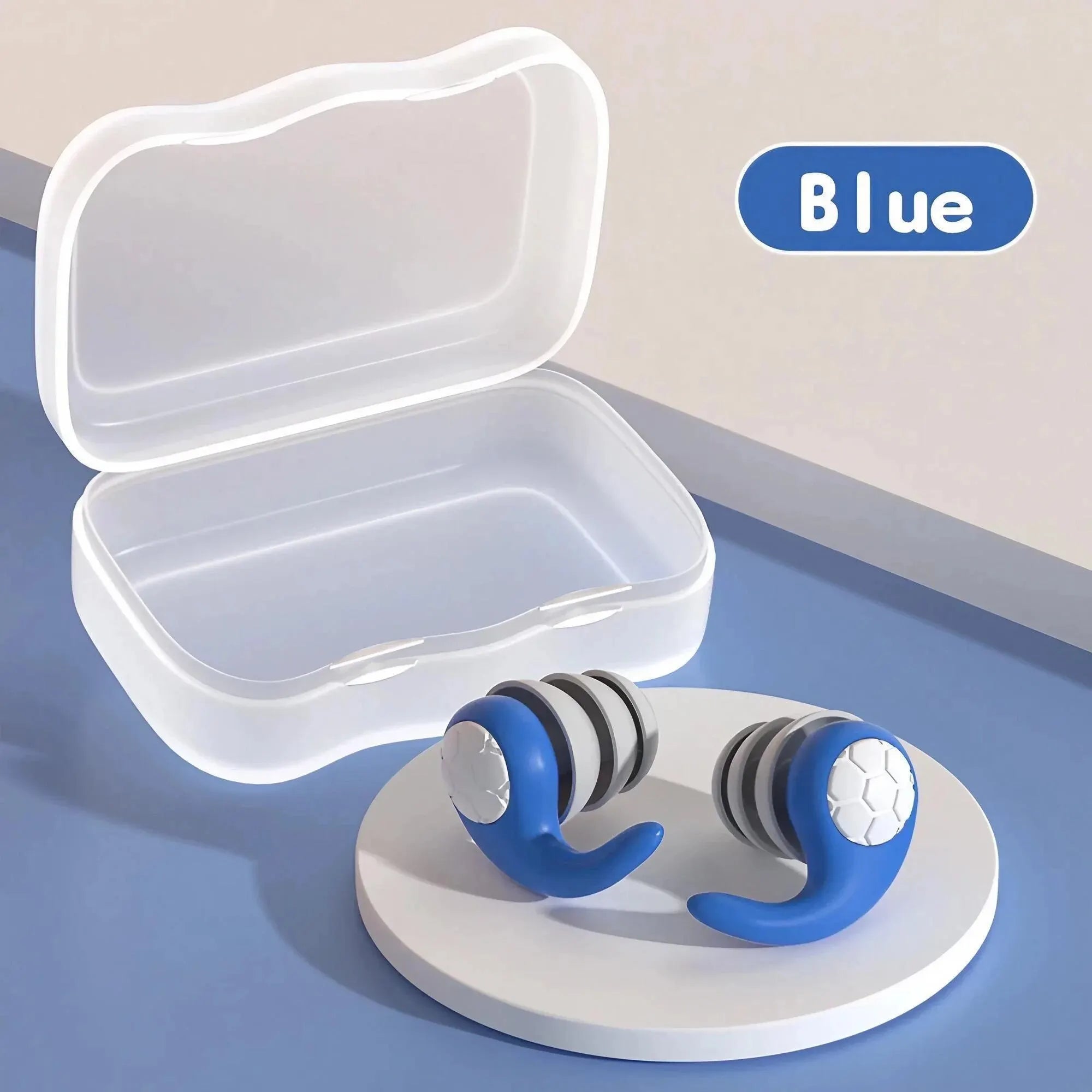 1 Pair Soft Silicone Earplugs - Noise Canceling